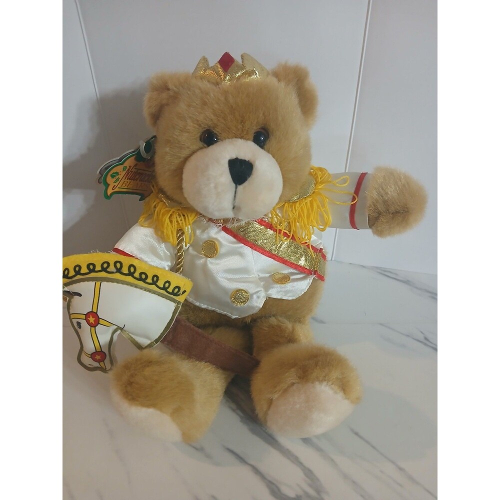 Gibson Christmas Nutcracker Prince Plush Bear  12 inches- New